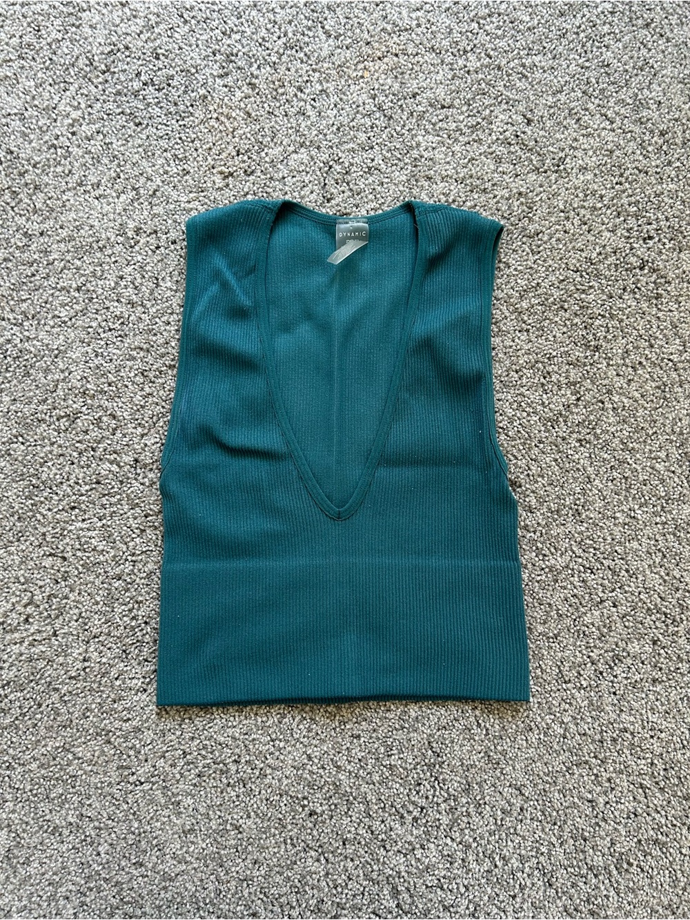 Deep Teal V-Neck Tank